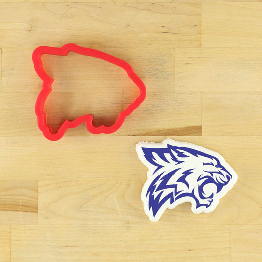 Wildcat Mascot Cookie Stencil and Matching Cookie Cutters