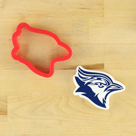 Blue Jays Mascot Cookie Stencil and a Matching Cookie Cutter