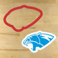 Panther Mascot Cookie Stencil and Cookie Cutter