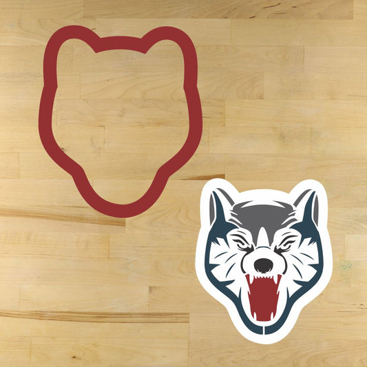 Wolves Mascot Cookie Stencil with matching cookie cutter