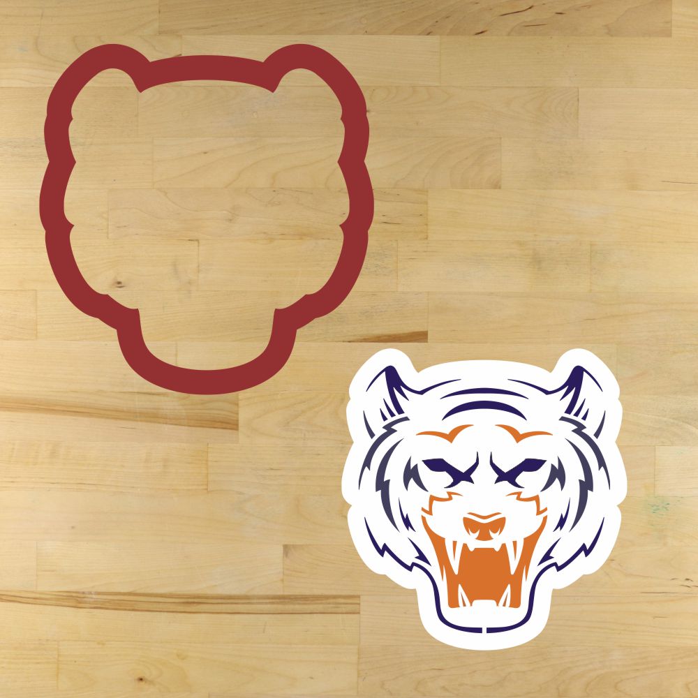 Bear Mascot Cookie Stencil