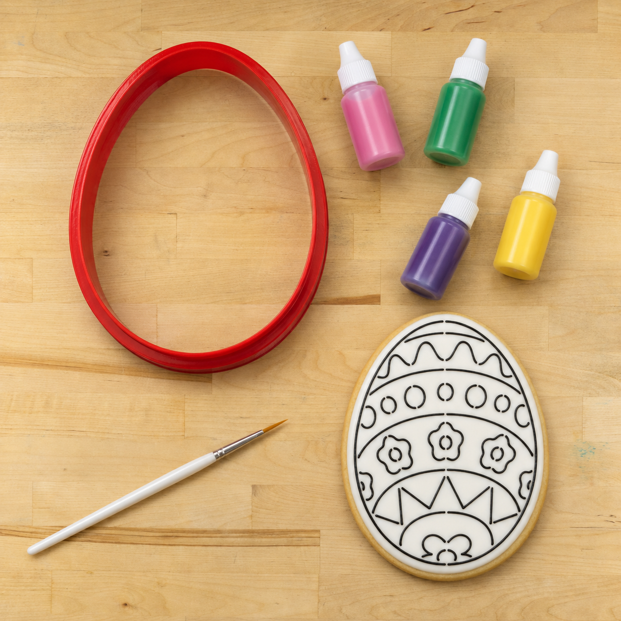 Easter Egg PYO Cookie Stencil