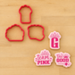 Team Pink Cookie Stencil Set