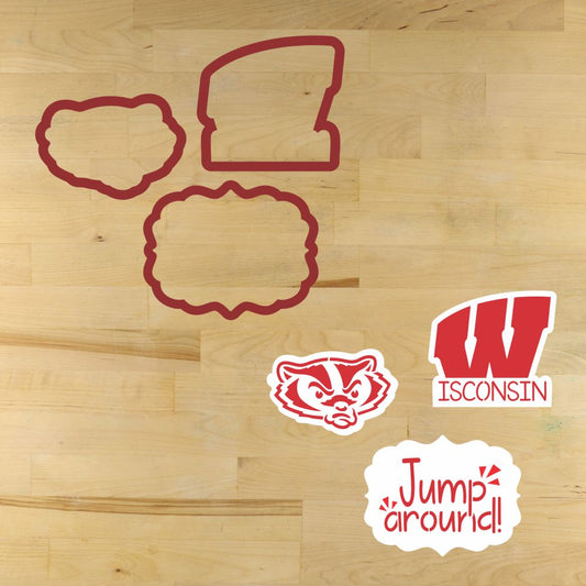 Jump Around Cookie Stencil Set