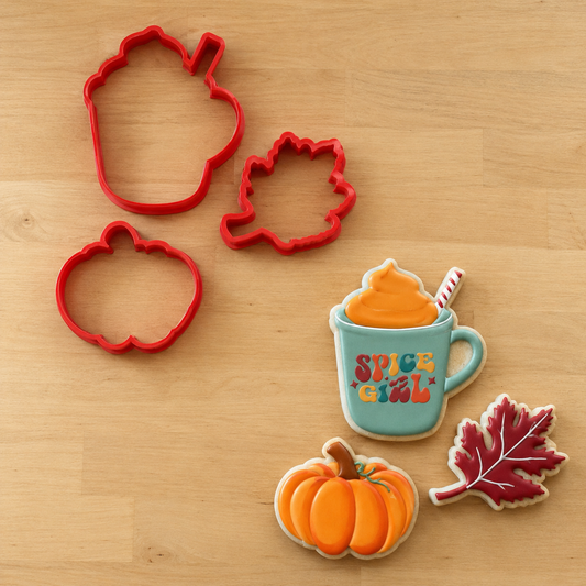 Spice Girl Cookie Stencil Set