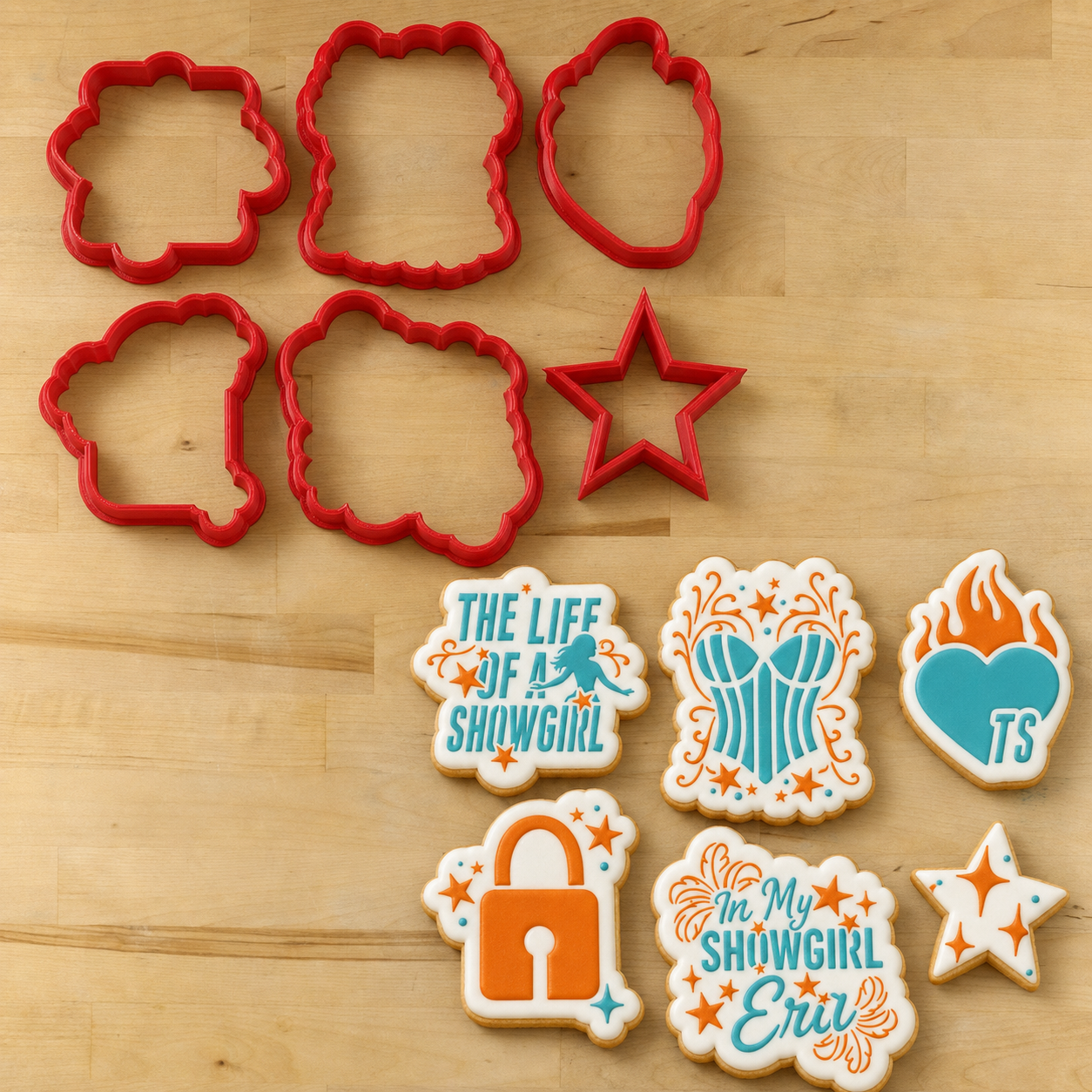 Showgirls and Glitter Cookie Stencil Collection