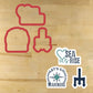 Sea Us Rise Baseball Cookie Stencil Set