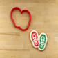 Santa Claus Boots Cookie Cutter and matching cookies 