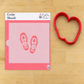 Santa Boot Prints Cookie Stencil