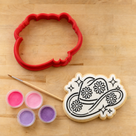 Cowgirl Hat PYO Cookie Stencil