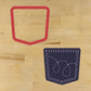 Jean Jacket Stencil and Cookie Cutter - Design 4