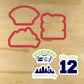 We are 12 Cookie Stencil Set