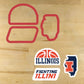 Fighting Illini Cookie Stencil Set