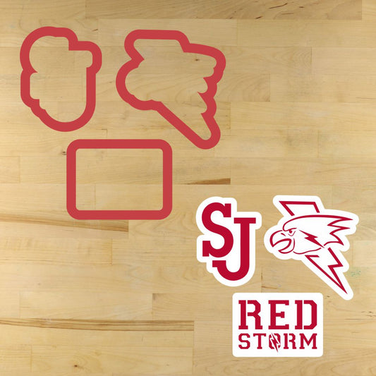 Red Storm Cookie Stencil Set