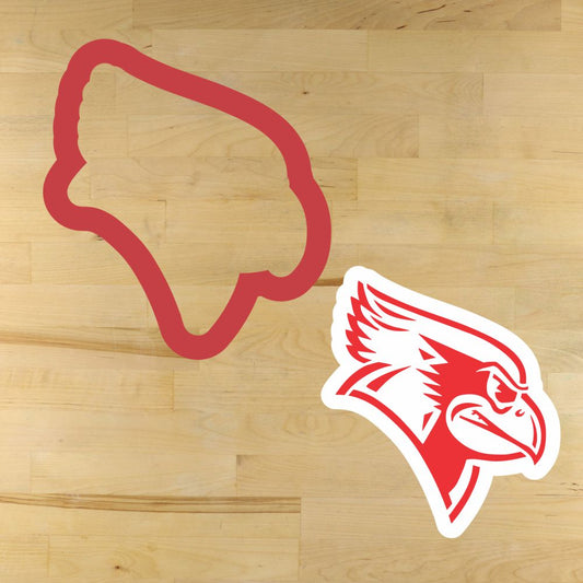 Cardinal Mascot Cookie Stencil