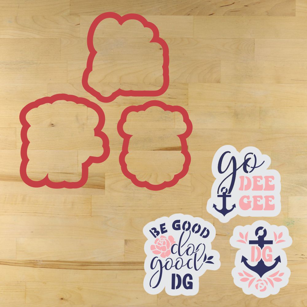 Anchor & Rose Sorority Cookie Stencil Set