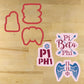 Angels & Arrows Sorority Cookie Stencil Set
