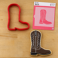 Cowboy Boot Cookie Stencil