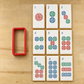 Mahjong Dot Tiles Cookie Stencil Set