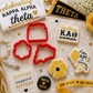 Pansies & Kites Sorority Cookie Stencil Set
