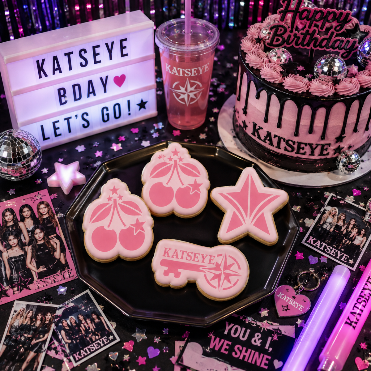 Kat Dream Charms Cookie Stencil Set