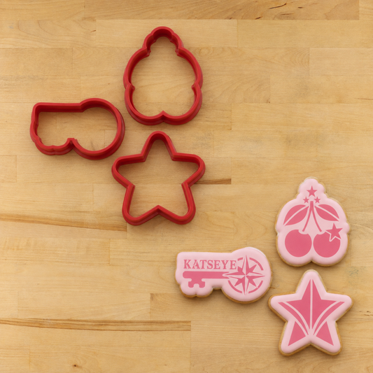Kat Dream Charms Cookie Stencil Set