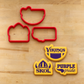 Purple Pride Cookie Stencil Set