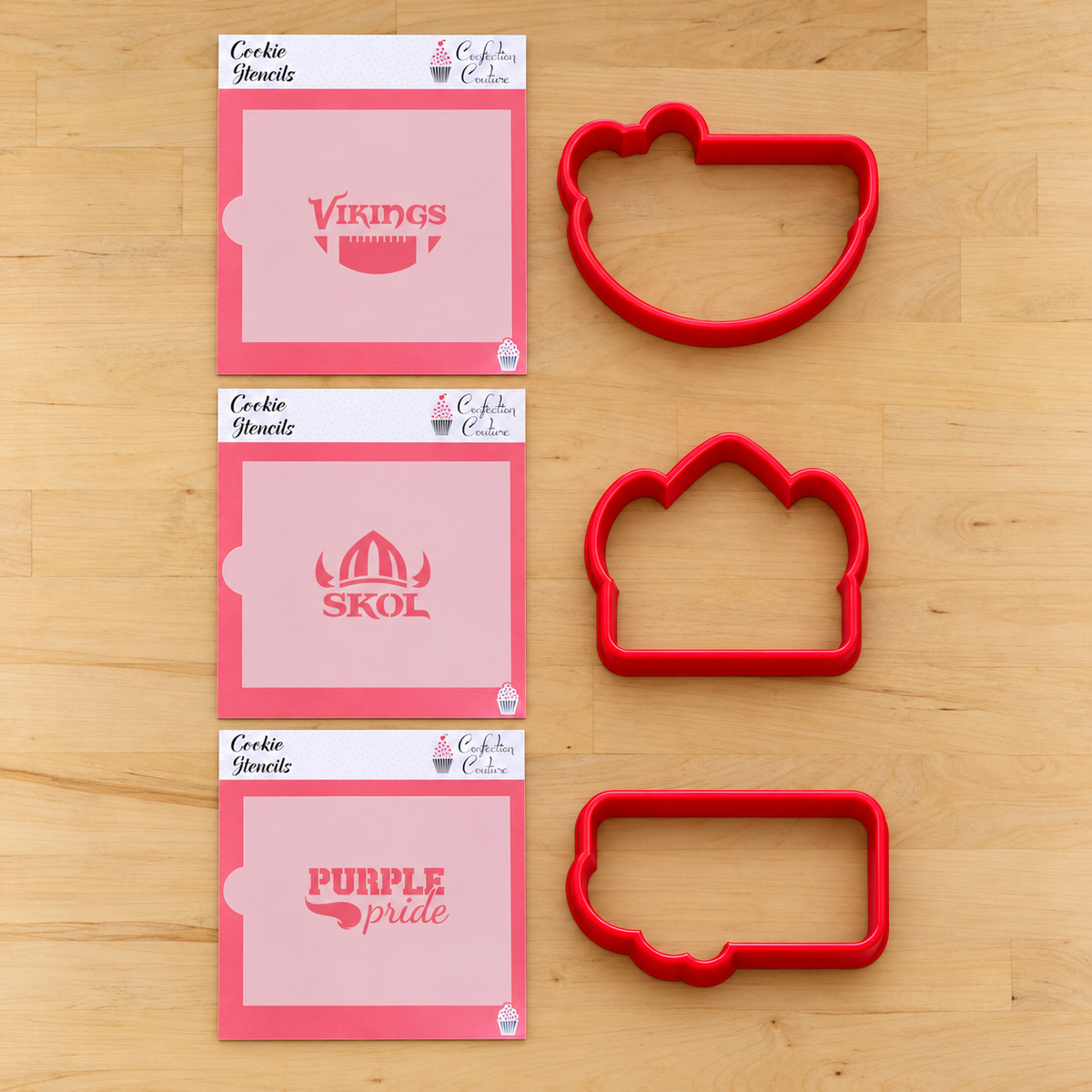 Purple Pride Cookie Stencil Set