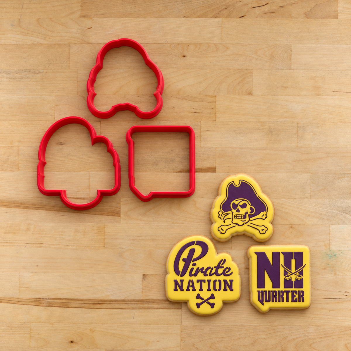 No Quarter Cookie Stencil Set