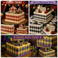 Harlequin Cake Stencil Side by Designer Stencils