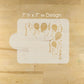 Balloon Cake Stencil with measurements
