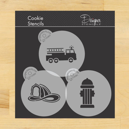 Firemen Cookie Stencil Set by Designer Stencils
