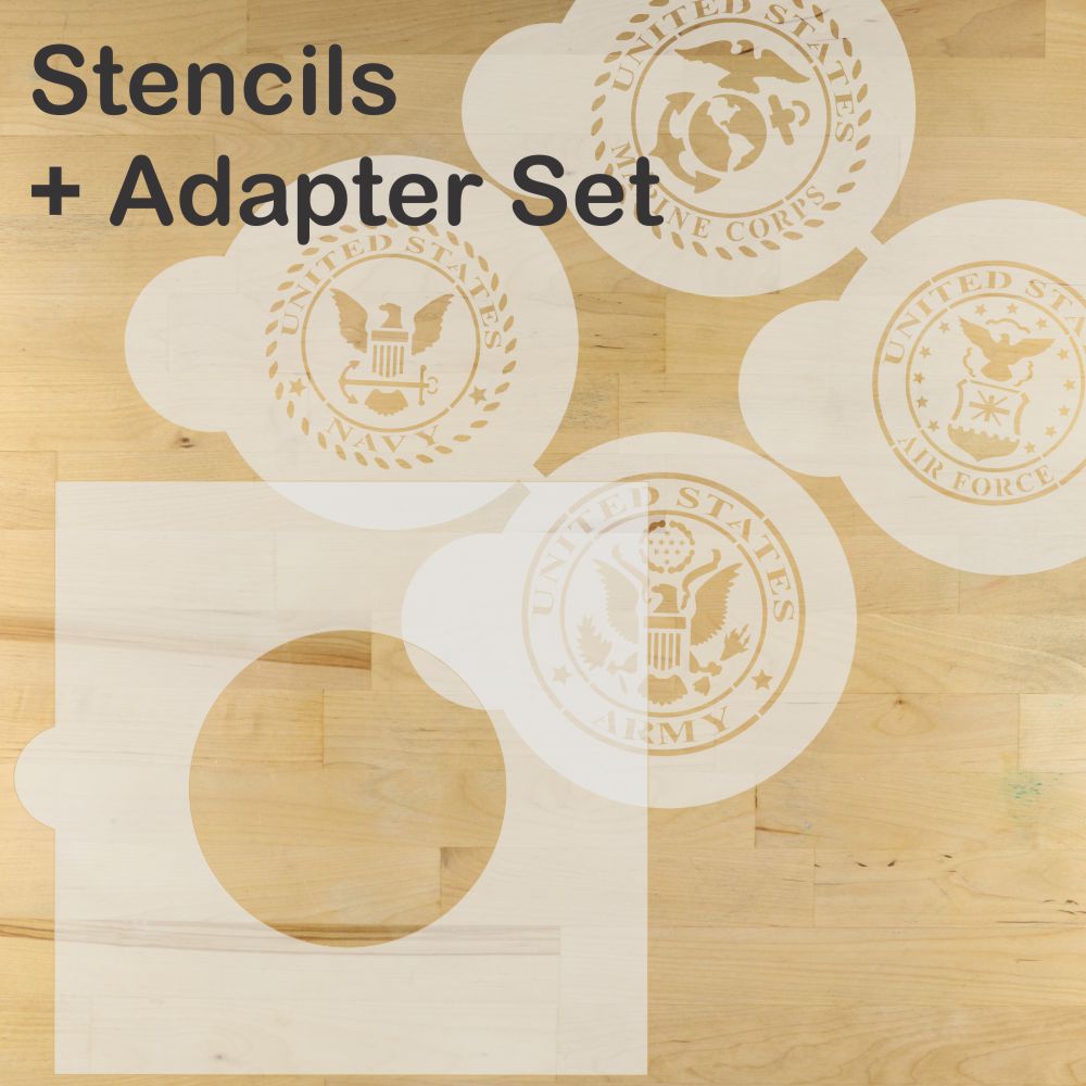 United States Military Seals Cookie Stencil Set by Designer Stencils