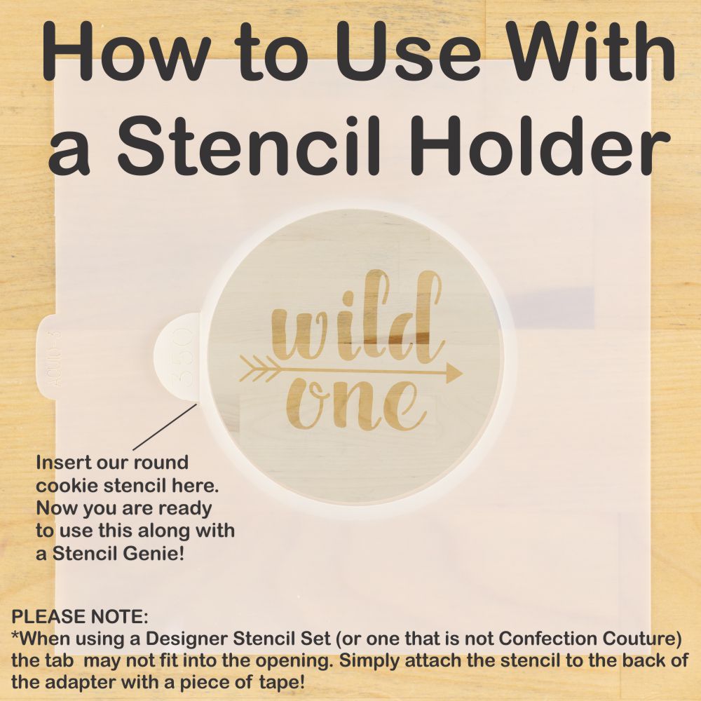 Wild Thing Round Cookie Stencil Set by Designer Stencils