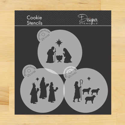 Nativity Cookie Stencil Set by Designer Stencils