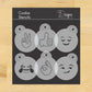 Emojis Cookie or Cupcake Stencil Set by Designer Stencils