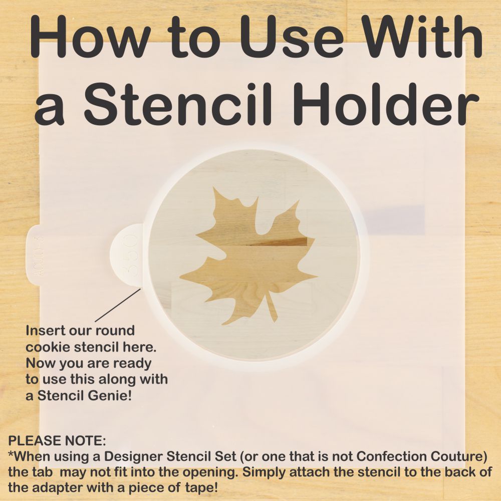 Fall Autumn Season Round Cookie Stencil Sets by Designer Stencils