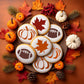 Fall Autumn Season Round Cookies