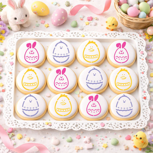 Egg-cellent Easter Animals Cookie Stencil Set by Designer Stencils