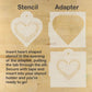 Adapters for Heart Shaped Cookie Stencils