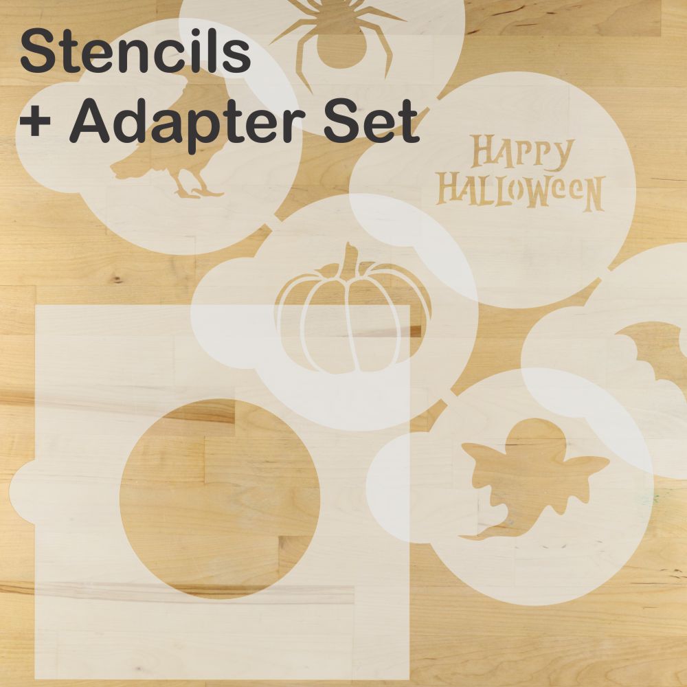 Spooky Halloween Round Cookie Stencil Set by Designer Stencils