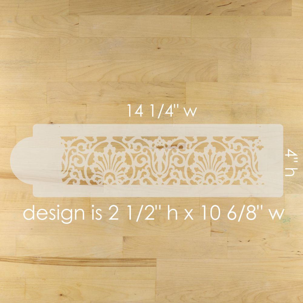 Banded Lace Cake Side Stencil by Designer Stencils