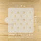 Dimensions for the Fleur de Lis Pattern Cake Side Stencil from Confection Couture Stencils.