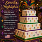 Highlights for the Fleur de Lis Cake Stencil