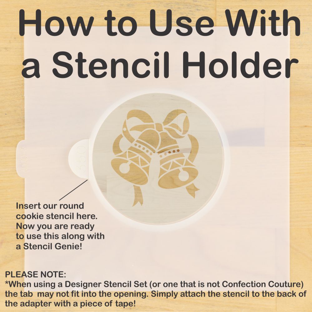 Christmas Round Cookie Stencil Set by Designer Stencils