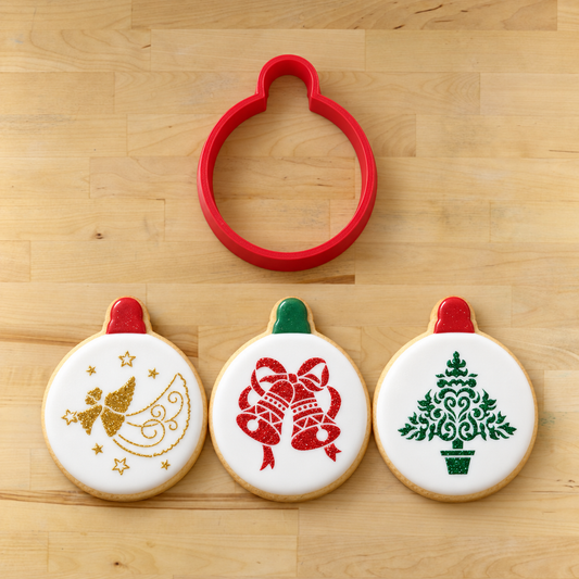 Christmas Round Cookie Stencil Set by Designer Stencils