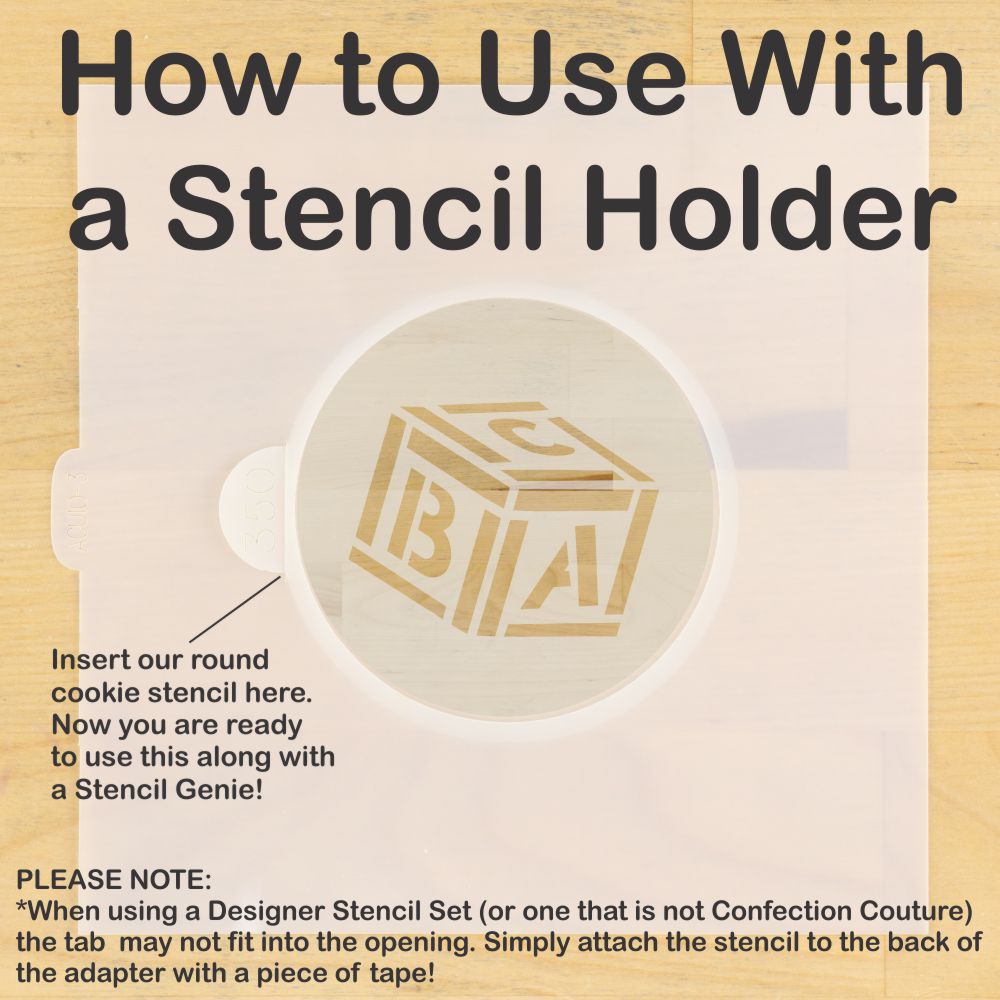 Baby Round Cookie Stencil Sets by Designer Stencils