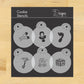 Baby Round Cookie Stencil Sets by Designer Stencils 1 1/2" in size