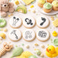 Baby Round Cookie Stencil Sets by Designer Stencils