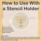 Jewish Symbols Round Cookie Stencil Set by Designer Stencils